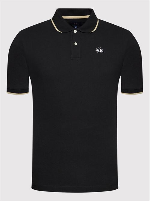MAN POLO S/S 30/1 COTTON PIQUE LA MARTINA | BPMP04-PK031/09999